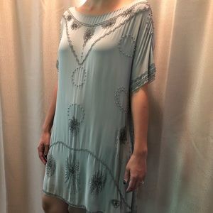 NWT Donna Karan Silk Beaded Dress